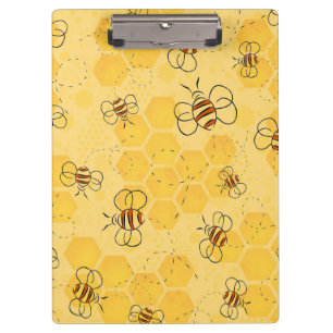 Biene Buzzing Honey Bees Niedlich Klemmbrett