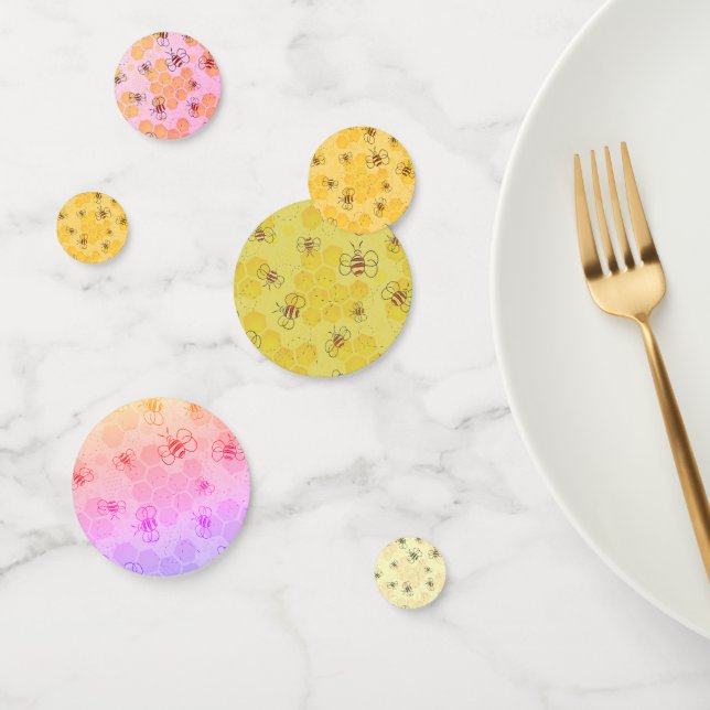 Biene Buzzing Honey Bees Niedlich Konfetti (Gruppe)