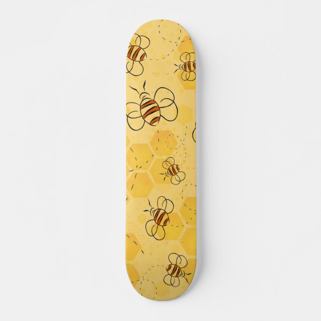 Biene Buzzing Honey Bees Niedlich Skateboard (Vorne)