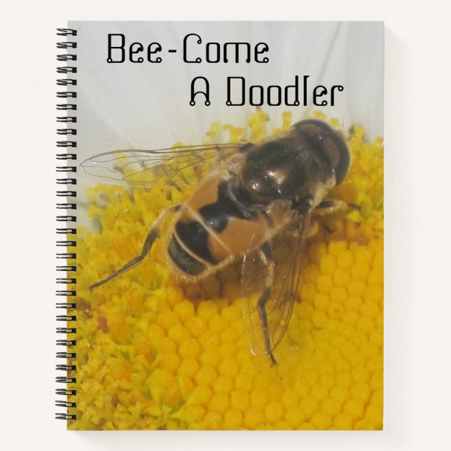 Biene-Come A Doodler Notizbuch (Vorderseite)