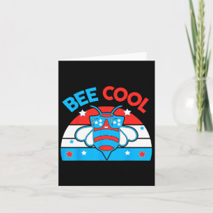Biene Cool 4. Juli Red White Blue American Boy Usa Karte