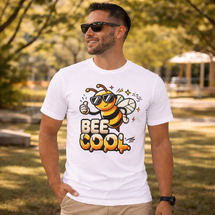 Biene Cool   Fun Cartoon Honeybee Design T-Shirt