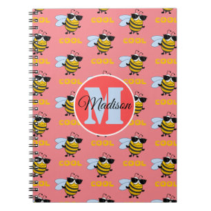 Biene Cool Funny Bee Pattern Personalisiertes Note Notizblock