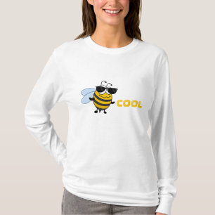 Biene Cool   Funny Trendy Bee Customizable Girl's T-Shirt