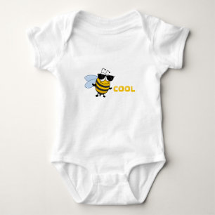 Biene Cool   Funny Trendy Bee Template Baby Strampler