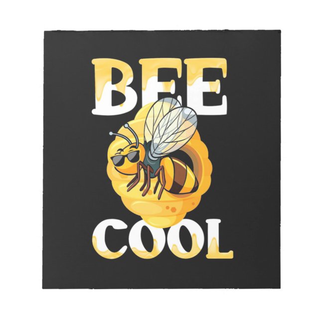 Biene Cool Notizblock (Vorderseite)