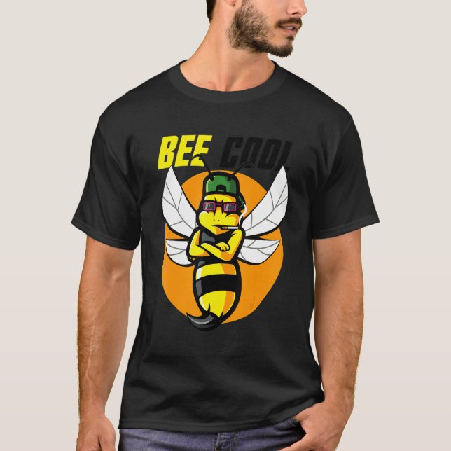 Biene Coole Bee Outfit Biene Männerfrauen T-Shirt (Vorderseite)