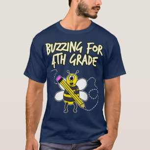 Biene der 4. Klasse, die für die 4. T-Shirt