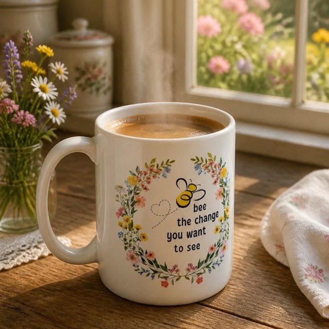 Biene die Inspiration Kaffee Tasse ändern (Von Creator hochgeladen)
