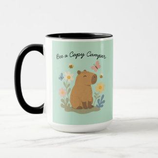 Biene ein Capy Camper Capybara Becher Tasse