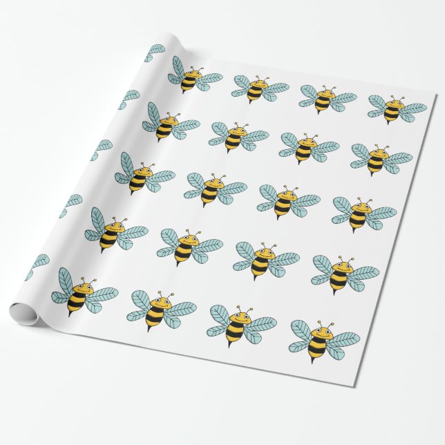 Biene Geschenkpapier (Ungerollt)