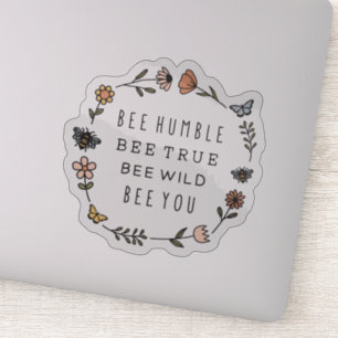 Biene Humble, Bee True, Bee Wild, Bee you Aufkleber