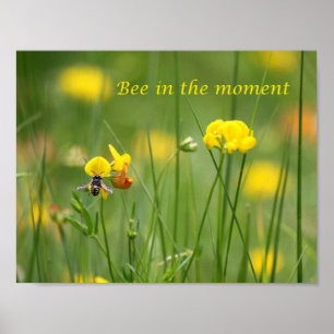 Biene im Moment Poster