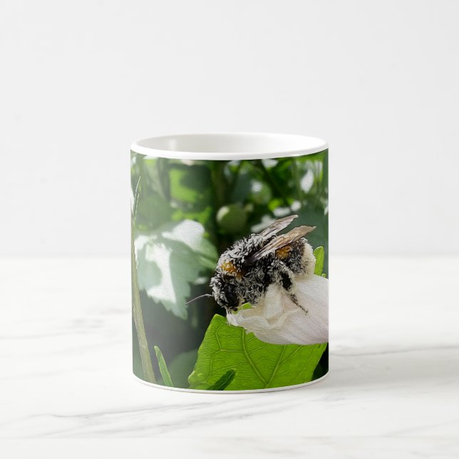 Biene im Sommer Kaffeetasse (Mittel)
