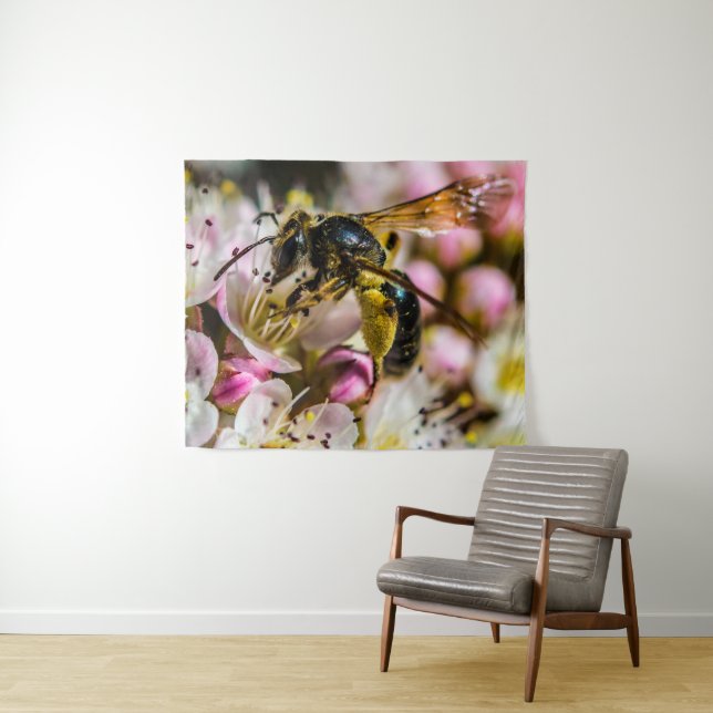 Biene in der Nachbarschaft 50 x 60 Tapestry Wandteppich (Beispiel (Horizontal))