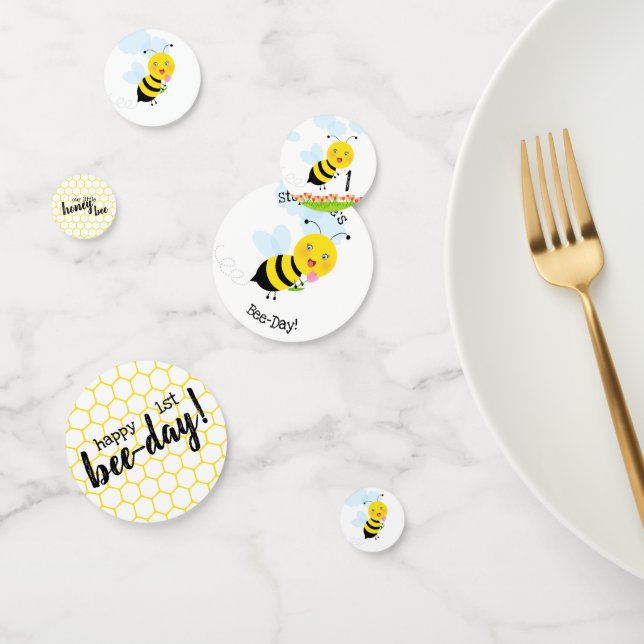 Biene in Tulip Garden Konfetti (Gruppe)