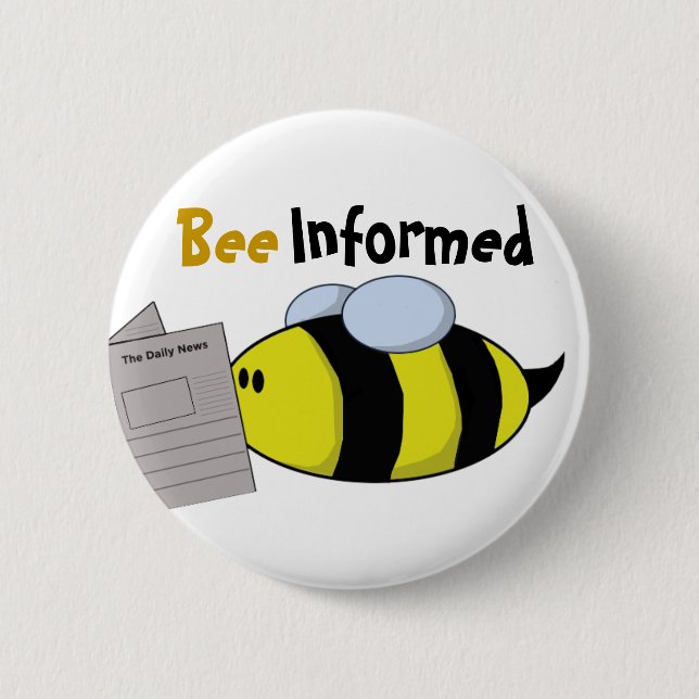"Biene informiert " Button (Vorderseite)
