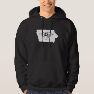Biene Iowa Bienenzucht Hoodie