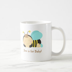 Biene ist für Baby, Hummel-Biene, damit die Mama Kaffeetasse