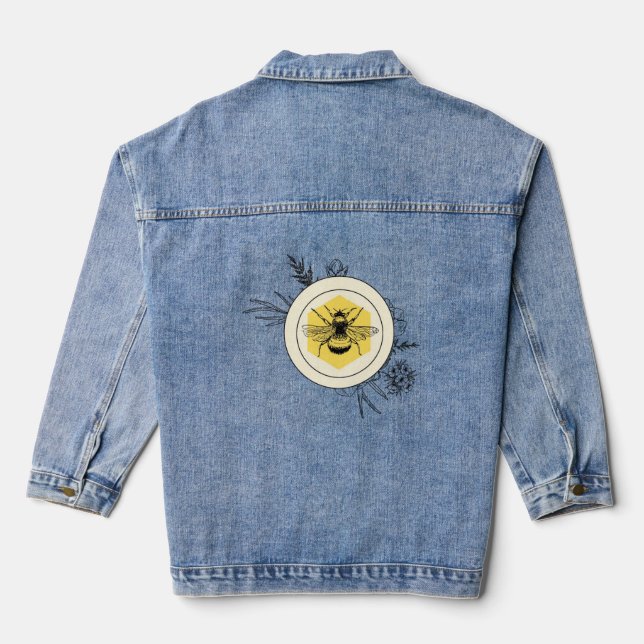 Biene Jeansjacke (Rückseite)