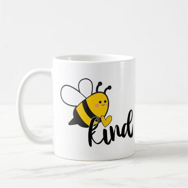 Biene Kind Niedliche Biene Herz Inspiration Kaffeetasse (Links)
