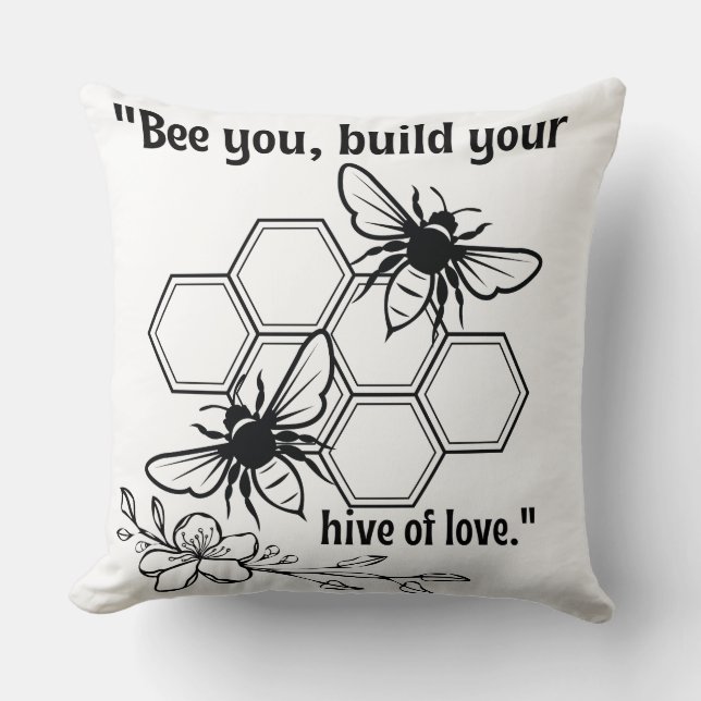 Biene Kissen (Vorderseite)