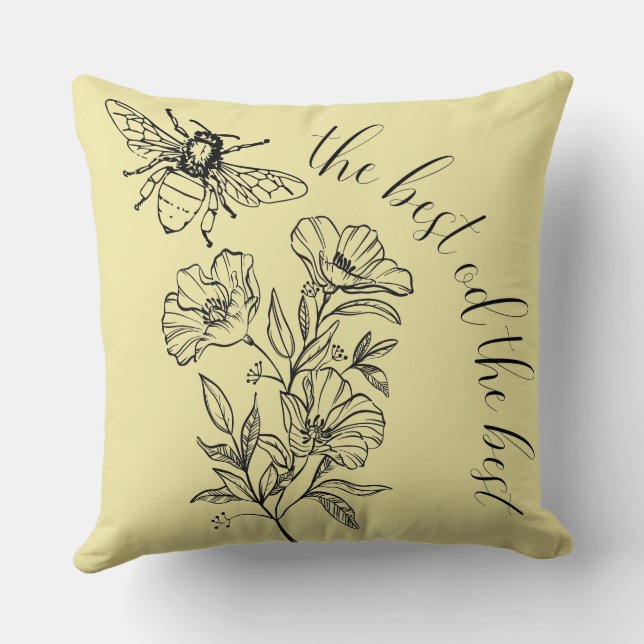 Biene Kissen (Rückseite)