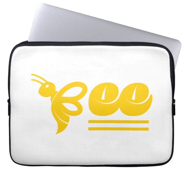 Biene Laptopschutzhülle (Vorderseite)