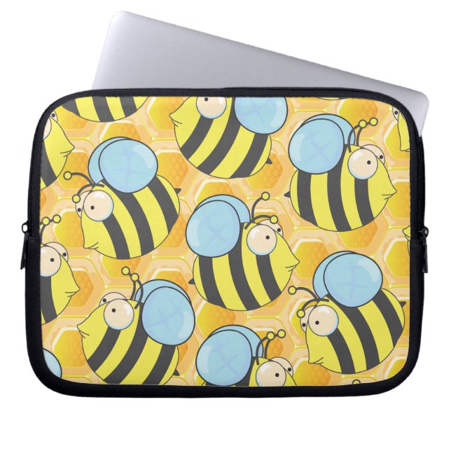 Biene Laptopschutzhülle (Vorderseite)
