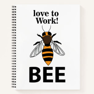 Biene Liebe Zur Arbeit Biene Notizbuch