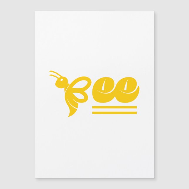 Biene Magnetkarte (Vorderseite)