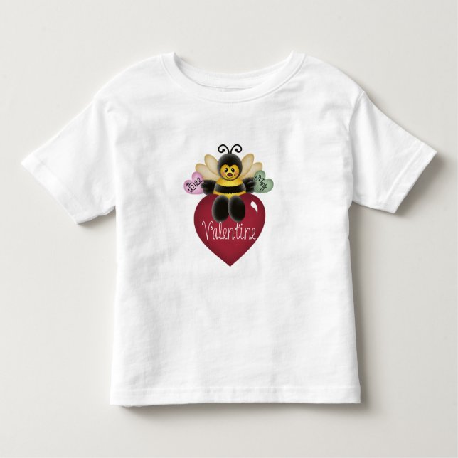 Biene Meine Valentinstränge und Geschenke Kleinkind T-shirt (Vorderseite)