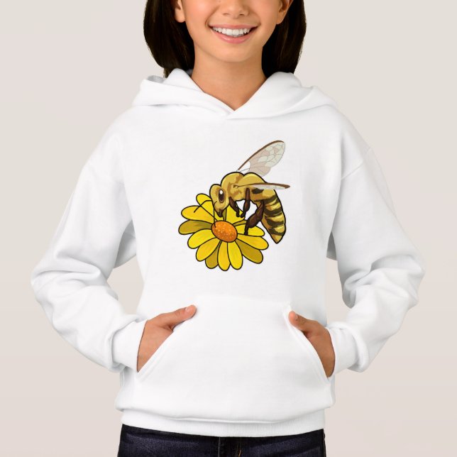 Biene mit Blossom Hoodie (Vorderseite)