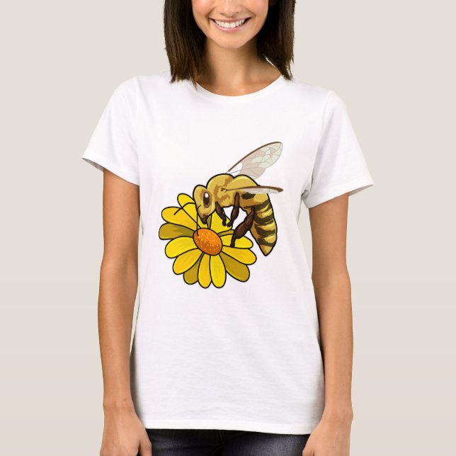 Biene mit Blossom T-Shirt (Vorderseite)