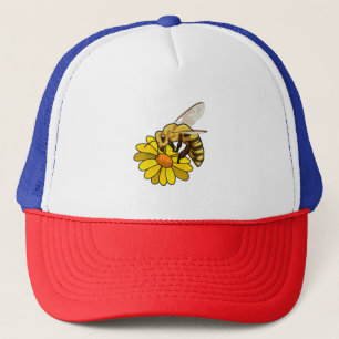 Biene mit Blossom Truckerkappe
