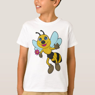 Biene mit Blume T-Shirt