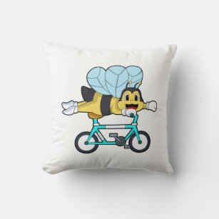 Biene mit Fahrrad Kissen