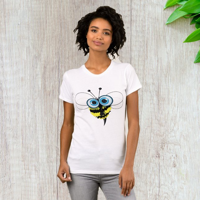 Biene mit großen Augen Frauen T - Shirt (Von Creator hochgeladen)