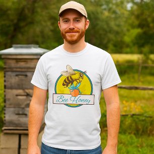 Biene mit Honey Jar Vintage Bienenzüchter T-Shirt
