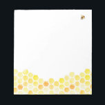 Biene mit Honeycomb Notepad Notizblock<br><div class="desc">Dieses Notizblock eignet sich perfekt für ein Bienenthema-Brautparty mit einem wunderschönen Honigwabenmuster und niedlichen Bienen. Das anpassbare Design erlaubt es Ihnen, Ihre personalisierte Touch zu ergänzen, um sie wirklich einzigartig zu machen. Dieses Notizblock besteht aus hochwertigen Materialien und eignet sich ideal für Noten, Aufgabenlisten und vieles mehr. Bestellen Sie jetzt...</div>