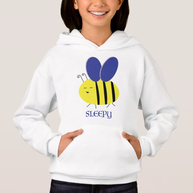 Biene Müde Hoodie (Vorderseite)