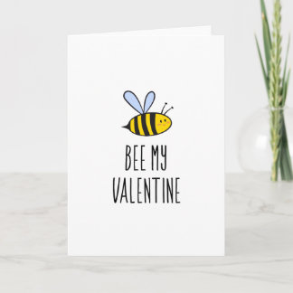 Biene my Valentine Karte