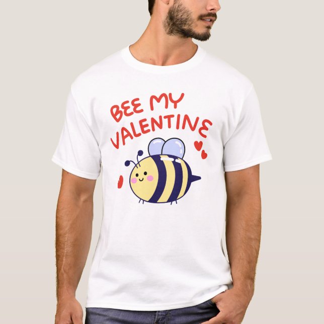 Biene my Valentine T-Shirt (Vorderseite)