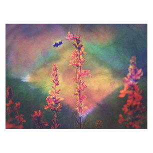 Biene N Wildblumen Diamant Erdtöne Tischdecke