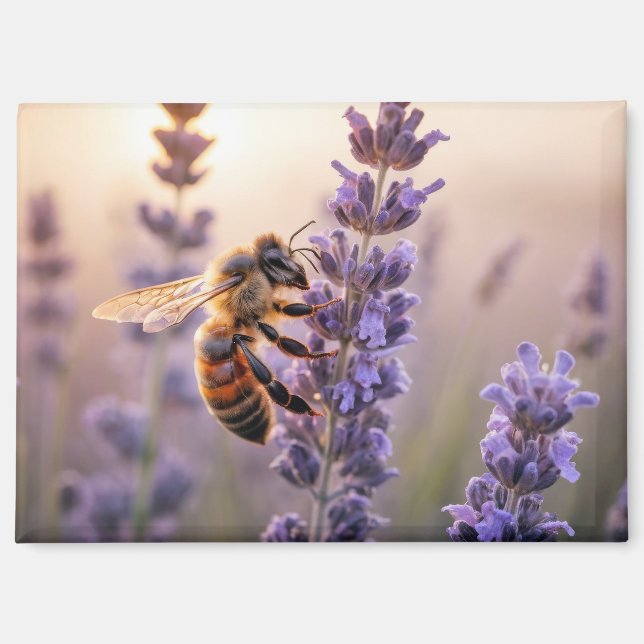 Biene Nature Colorful Wilhelm Magnet (Vorderseite)