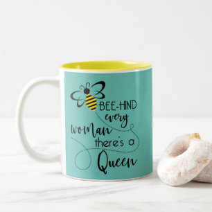 Biene Nice oder Buzz Off Bee Thema Geschenk Zweifarbige Tasse