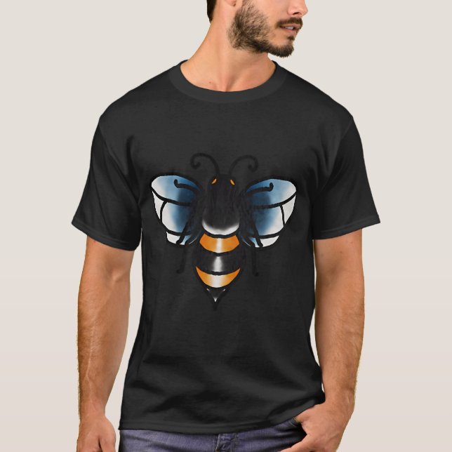 Biene Old School T-Shirt (Vorderseite)