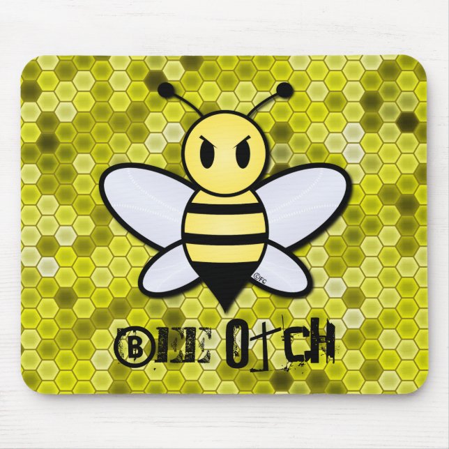 Biene Otch Mausunterlage Mousepad (Vorne)
