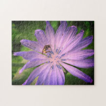 Biene Pollinieren einer Lila Blume