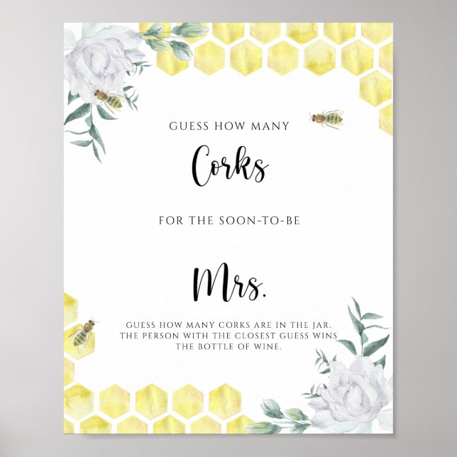 Biene - Raten Sie mal, wie viele Korken Poster (Vorne)